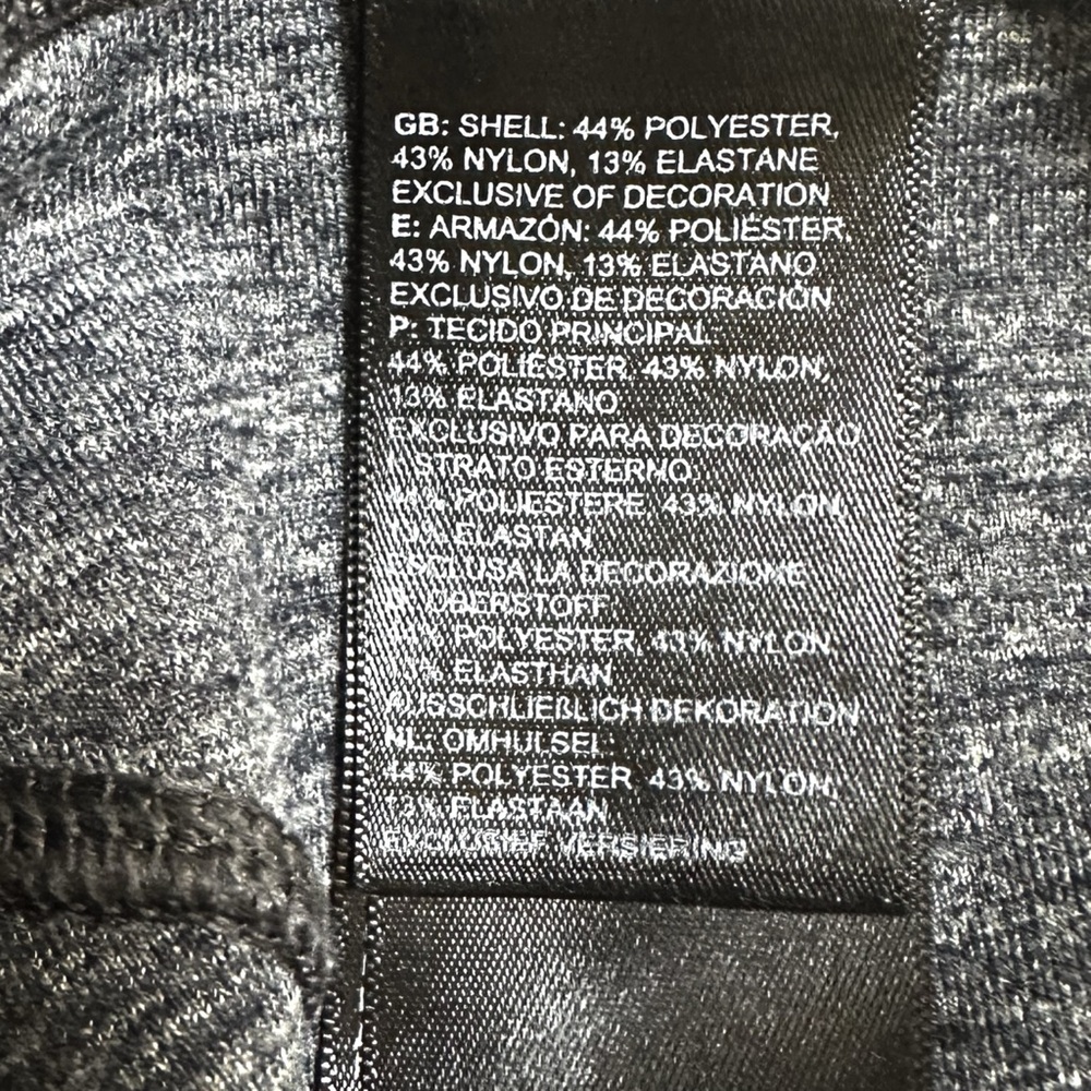 The North Face Women's Side Pocket Mid-Rise 7/8 Leggings Charcoal Heather Grey - Picture 6 of 11